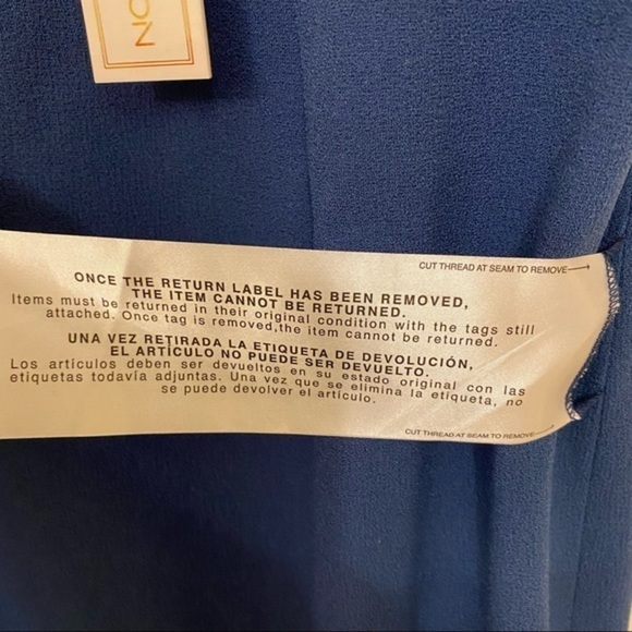 DRESS THE POPULATION Sandy Plunge Neck Stretch Crepe Sheath Dress Graphite Blue - Picture 10 of 12